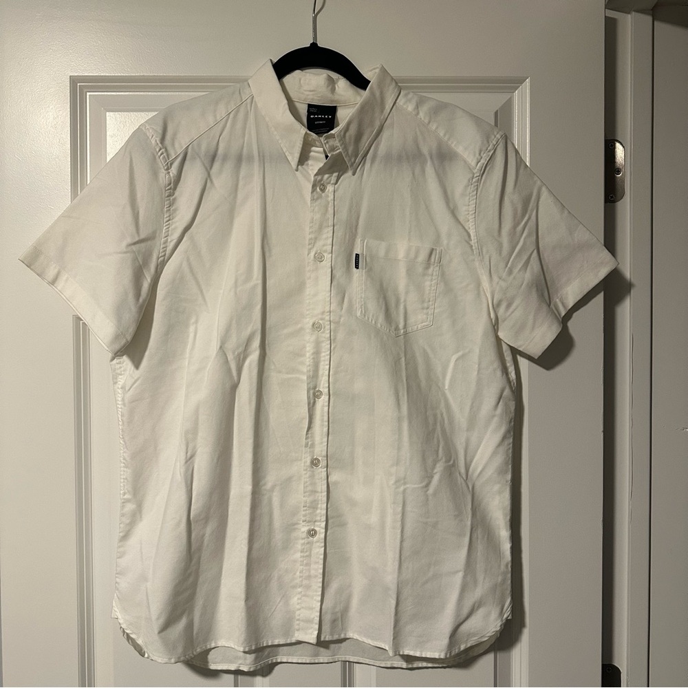 Oakley Men's White Short Sleeve Shirt